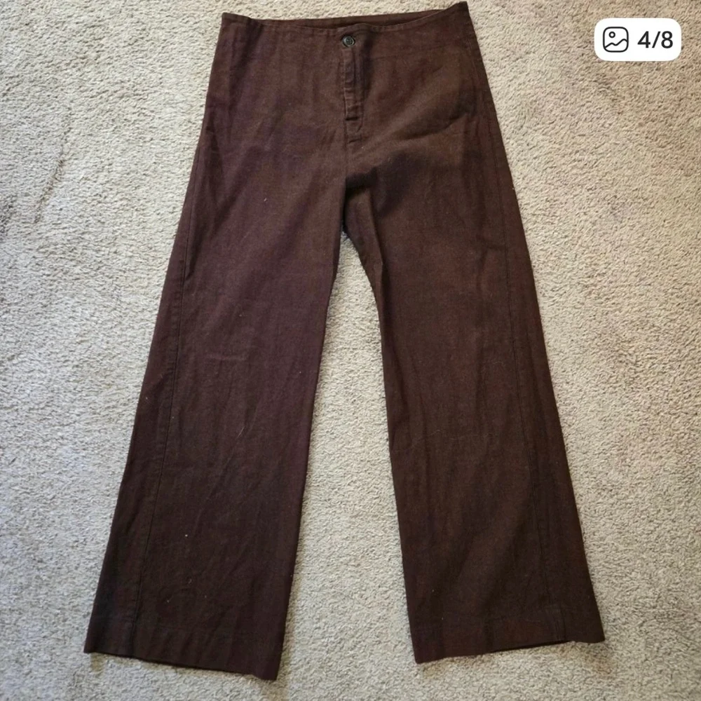 Prairie Underground knack Brown Wide Leg Pants Size L - Picture 2 of 7
